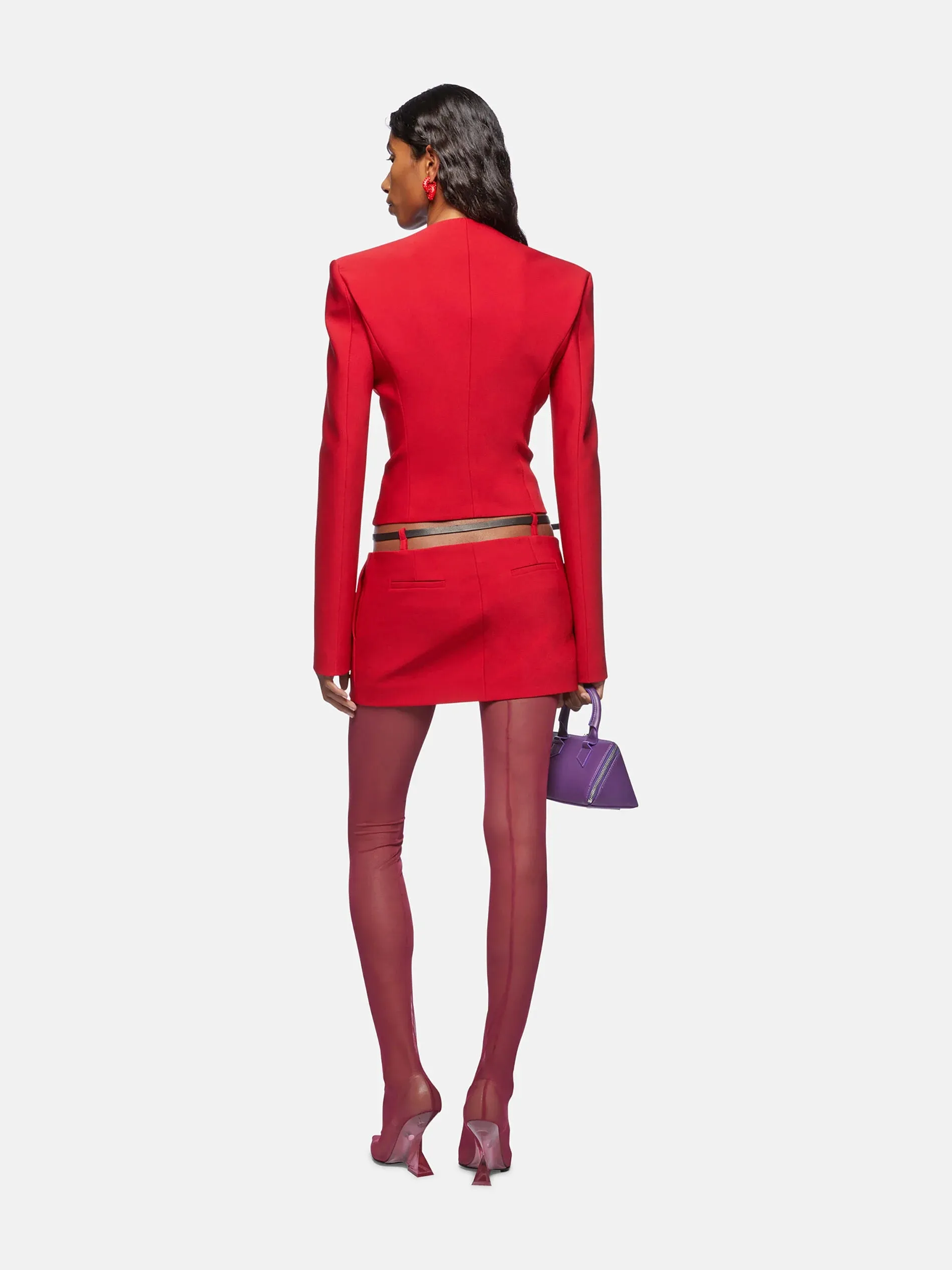 Vibrant red blazer