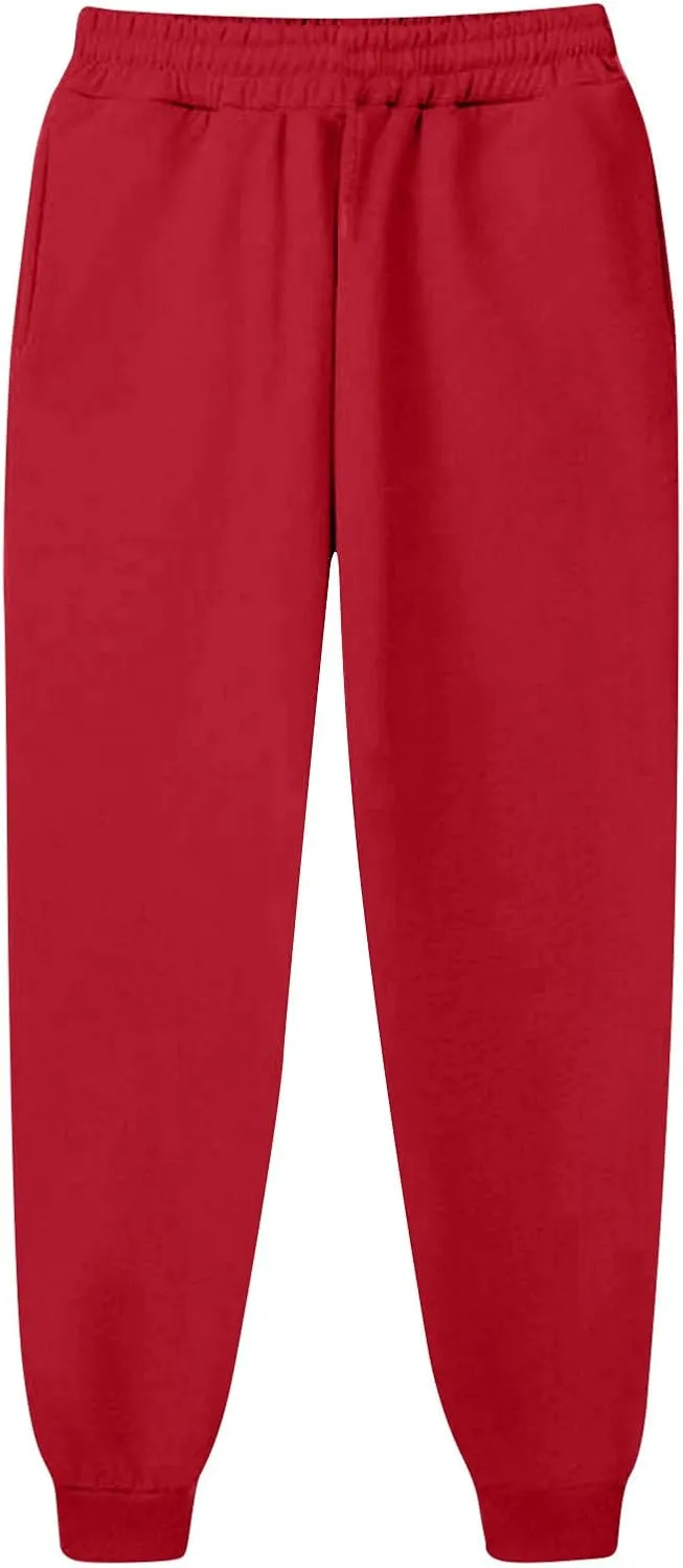 Womens Casual Trouses High Waisted Leggings Soft Comfortable Pants for Travel Sports Solid Color Sweatpants Women