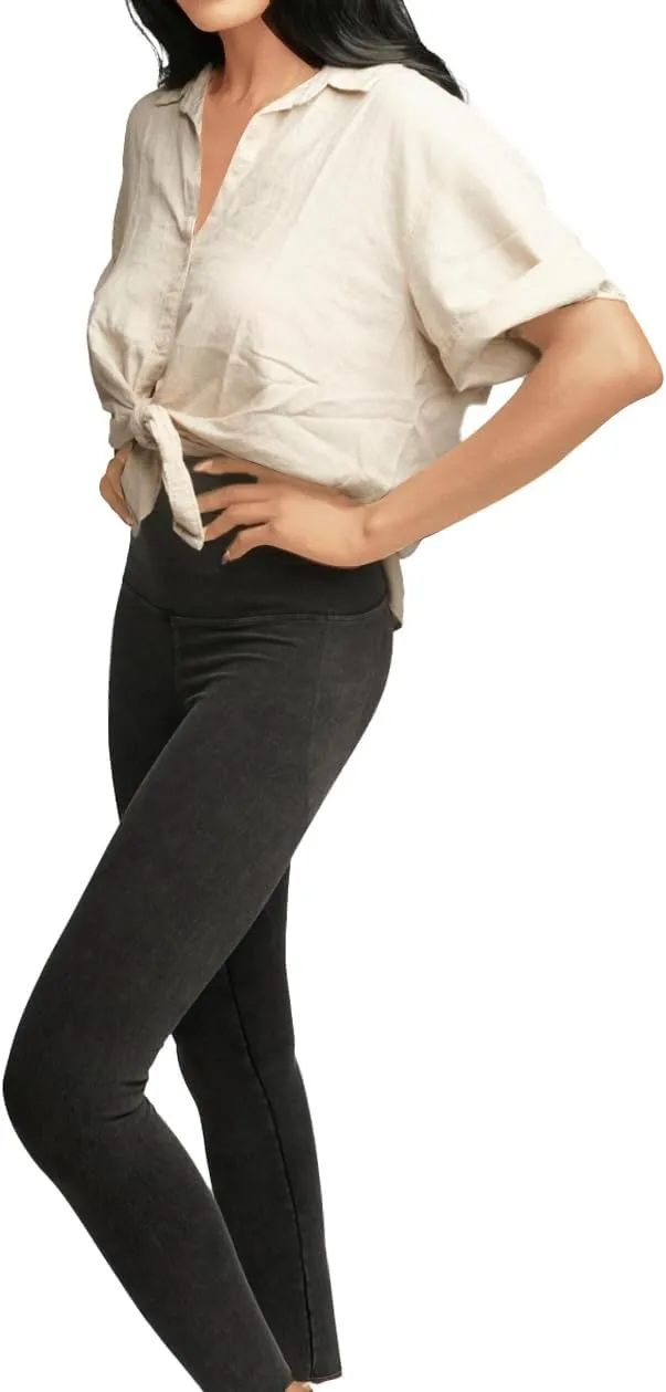 Women's Comfortable Yoga Jeggings with Denim Look Lightweight High Waist Leggings 25" 28"
