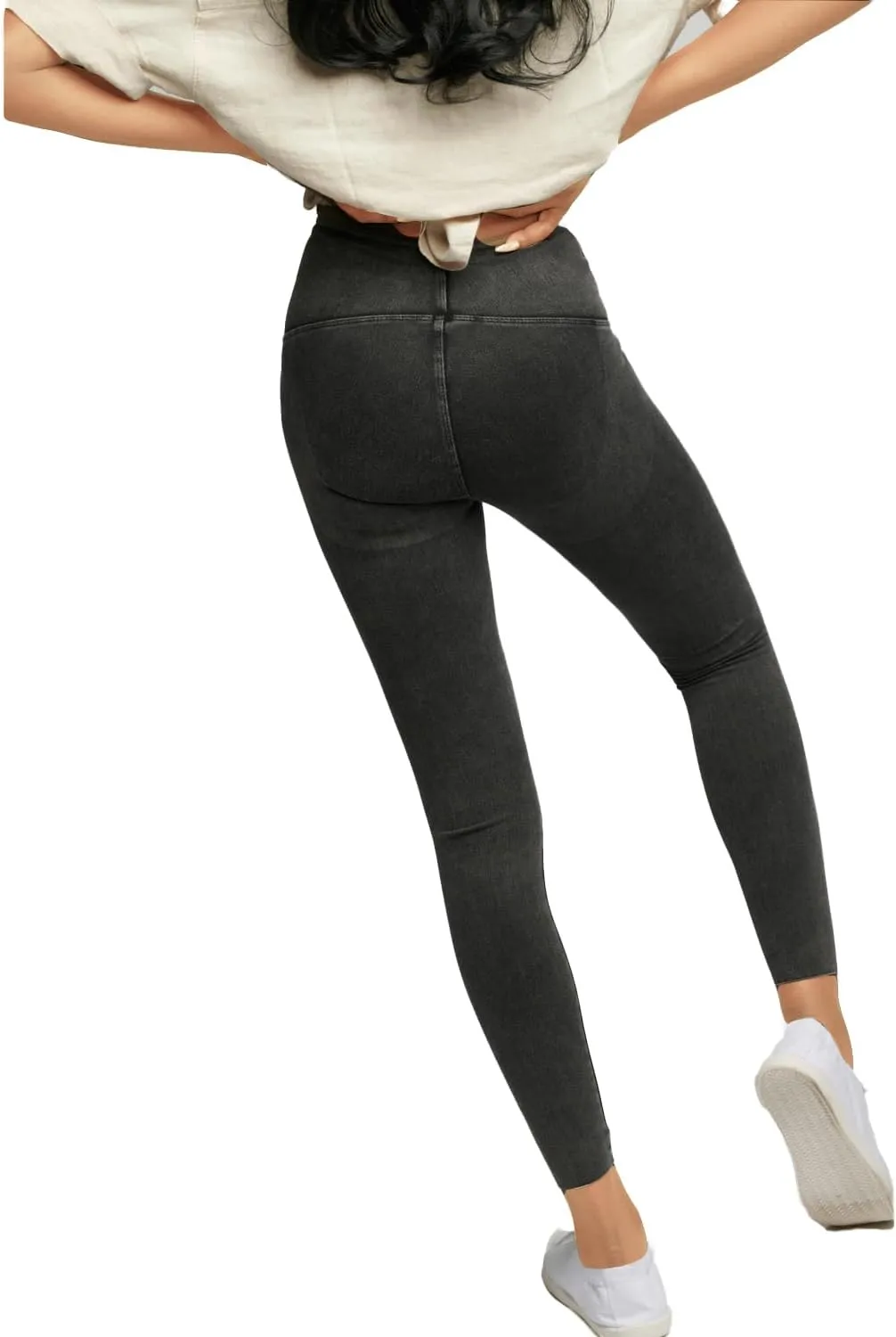 Women's Comfortable Yoga Jeggings with Denim Look Lightweight High Waist Leggings 25" 28"