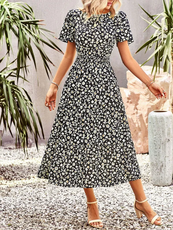 Women's Flower Maxi Dress