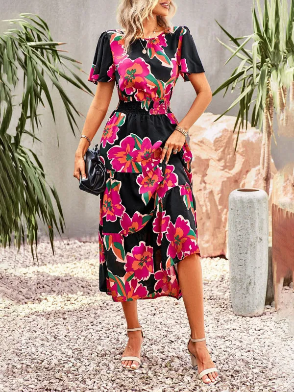 Women's Flower Maxi Dress