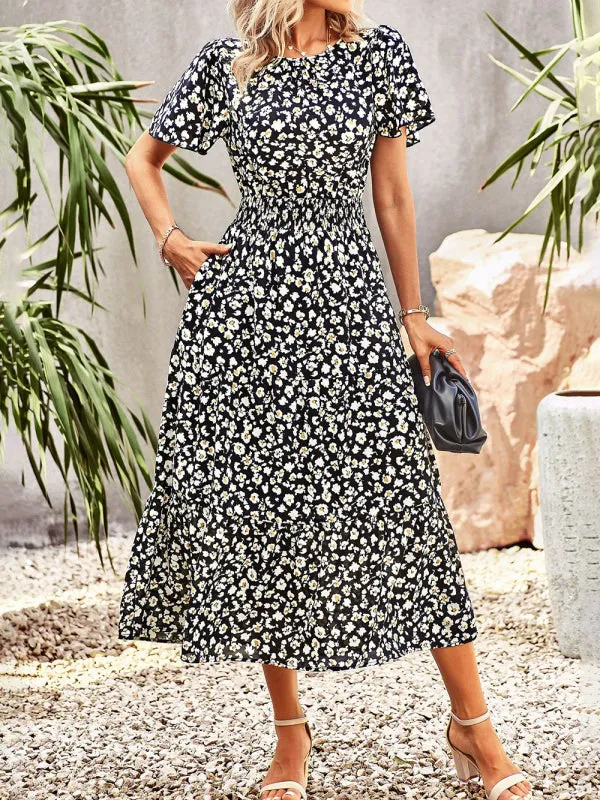Women's Flower Maxi Dress
