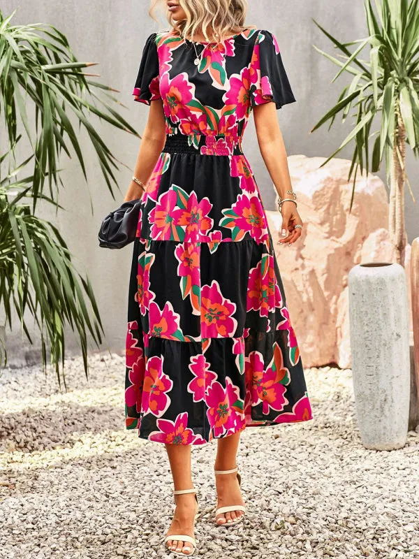 Women's Flower Maxi Dress