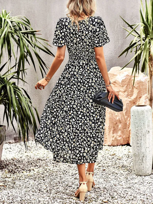 Women's Flower Maxi Dress
