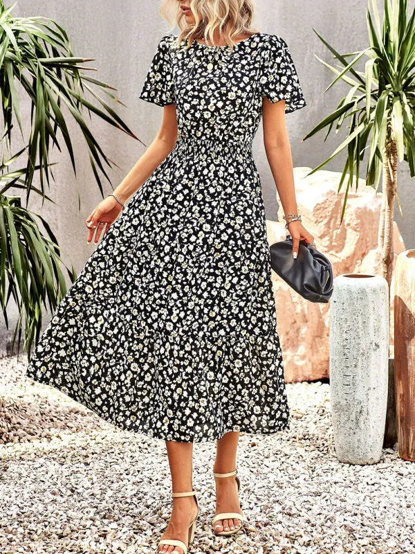 Women's Flower Maxi Dress