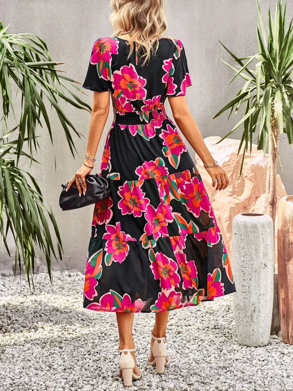 Women's Flower Maxi Dress